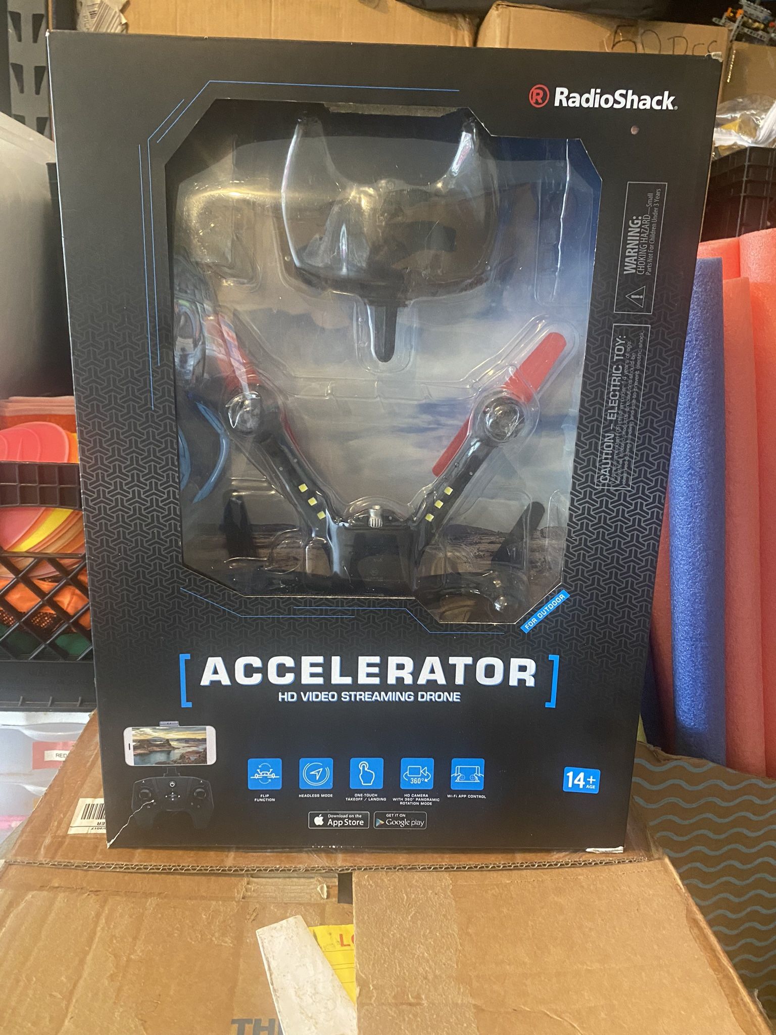 NEW IN BOX – Radio Shack Accelerator HD Video Streaming Drone
