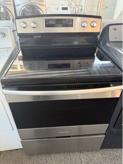 Amana glass top electric stove