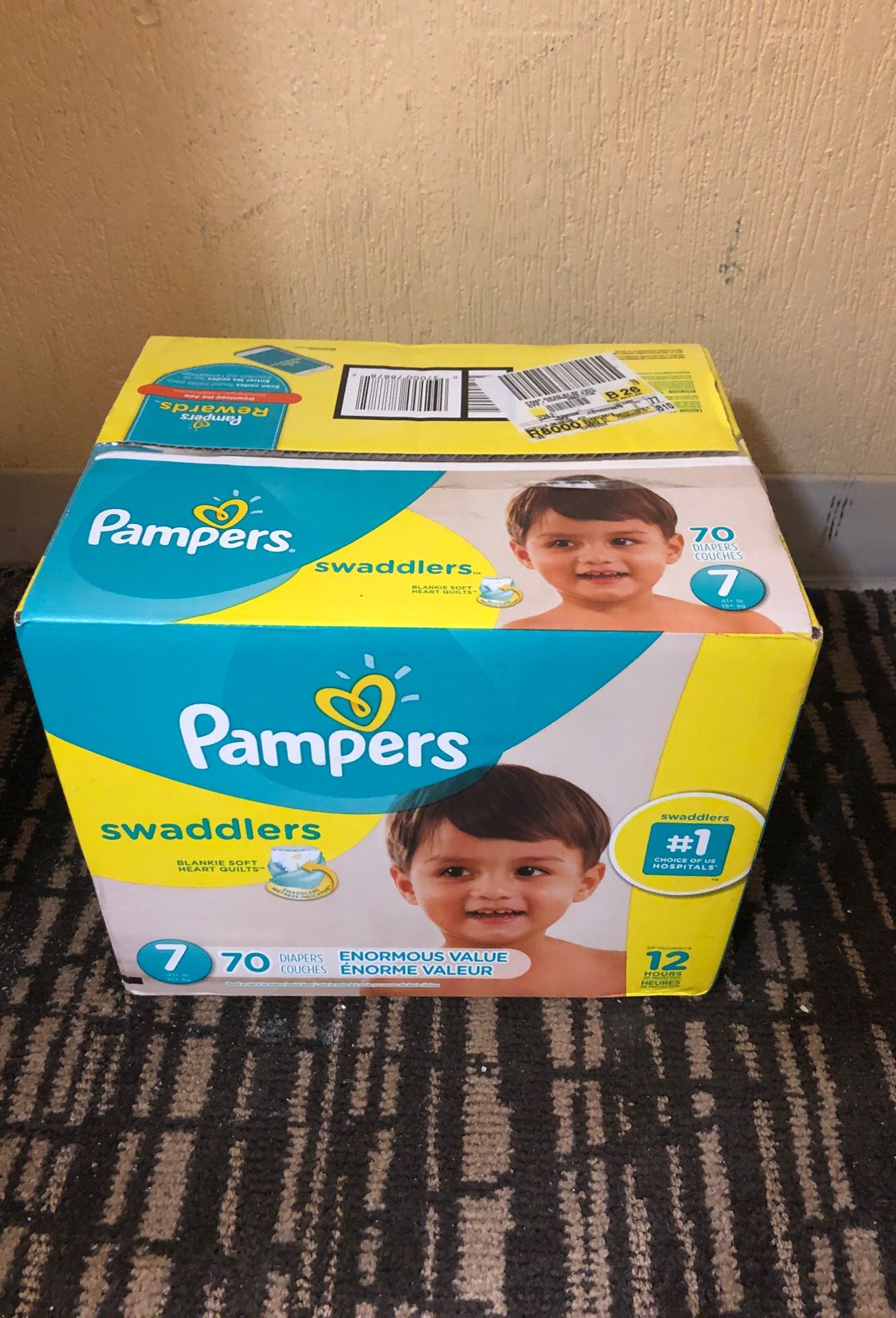 Pampers size 7 (70ct unopened)