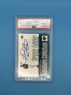 Prince Fielder 2002 UD Minor League Signature Collection Auto - PSA 8 / Auto 8