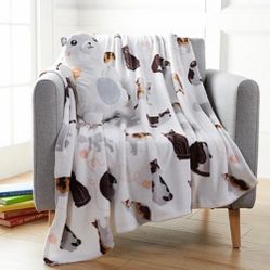 Super Cute! Cat Huggable Friend & Throw Set