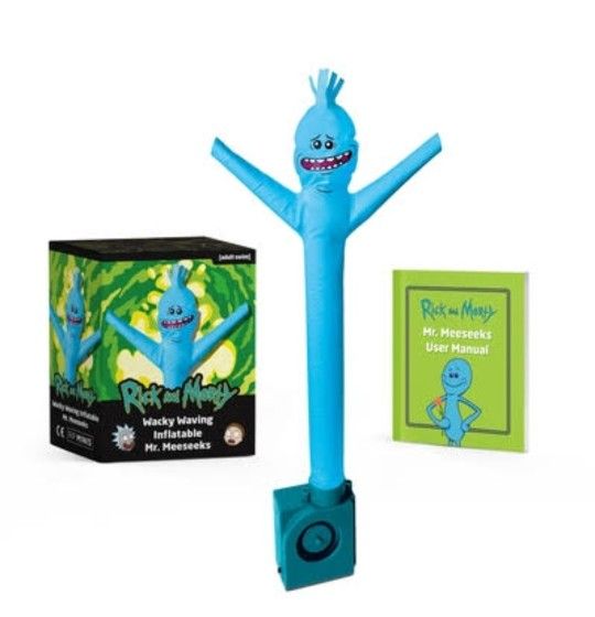 Fun Meeseeks Wacky Inflatable Waving Toy Kids Adult Rick & Morty Game