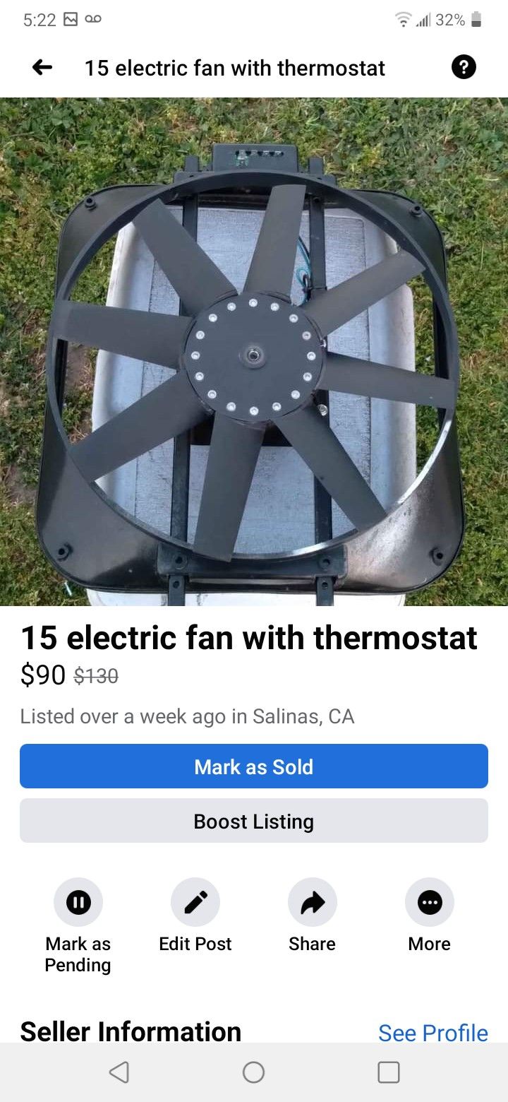 15 Electric Fan With Thermostat