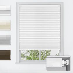LazBlinds No Tools No Drill Cordless Cellular Shades, Blackout Light Blocking Honeycomb Shades for Home