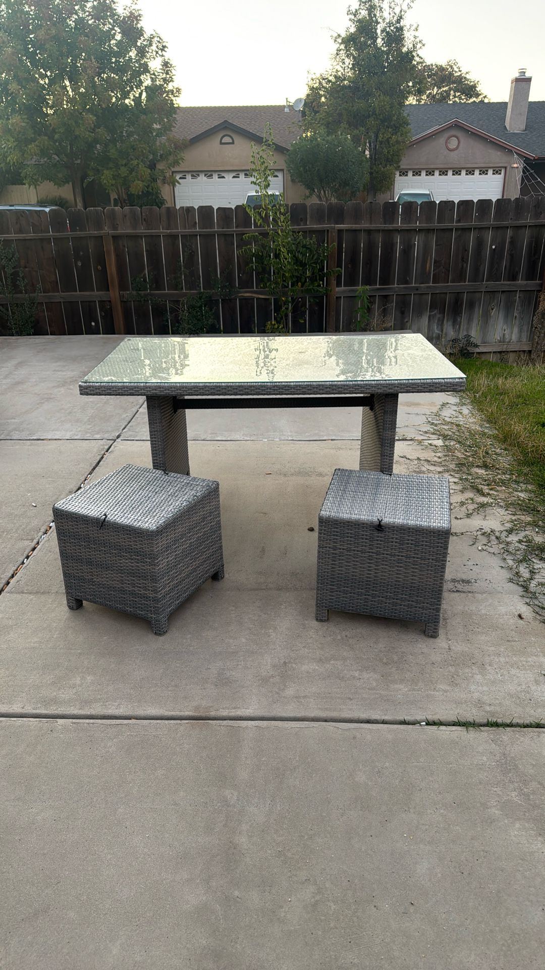 Patio Glass Table