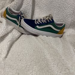 Vans Yacht Club Blue Green Yellow Men 5.5