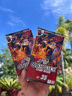 One Piece starter deck # 35 complete your deck by combining these 2 decks. SABO $30 for both or $16 each