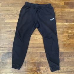 Reebok Joggers Pants Black Men S Small