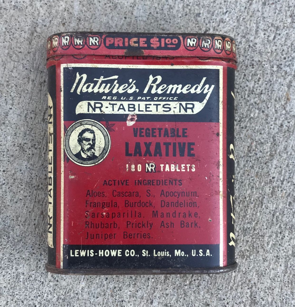 Vintage Nature’s Remedy Tin