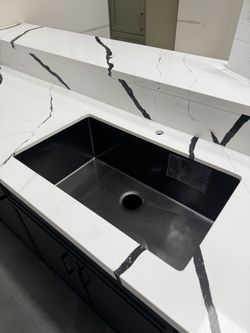 🖤 Modern Black Undermount Kitchen Sink – Just $117! 🖤Stainless Steel Durable Matte Black Coating!