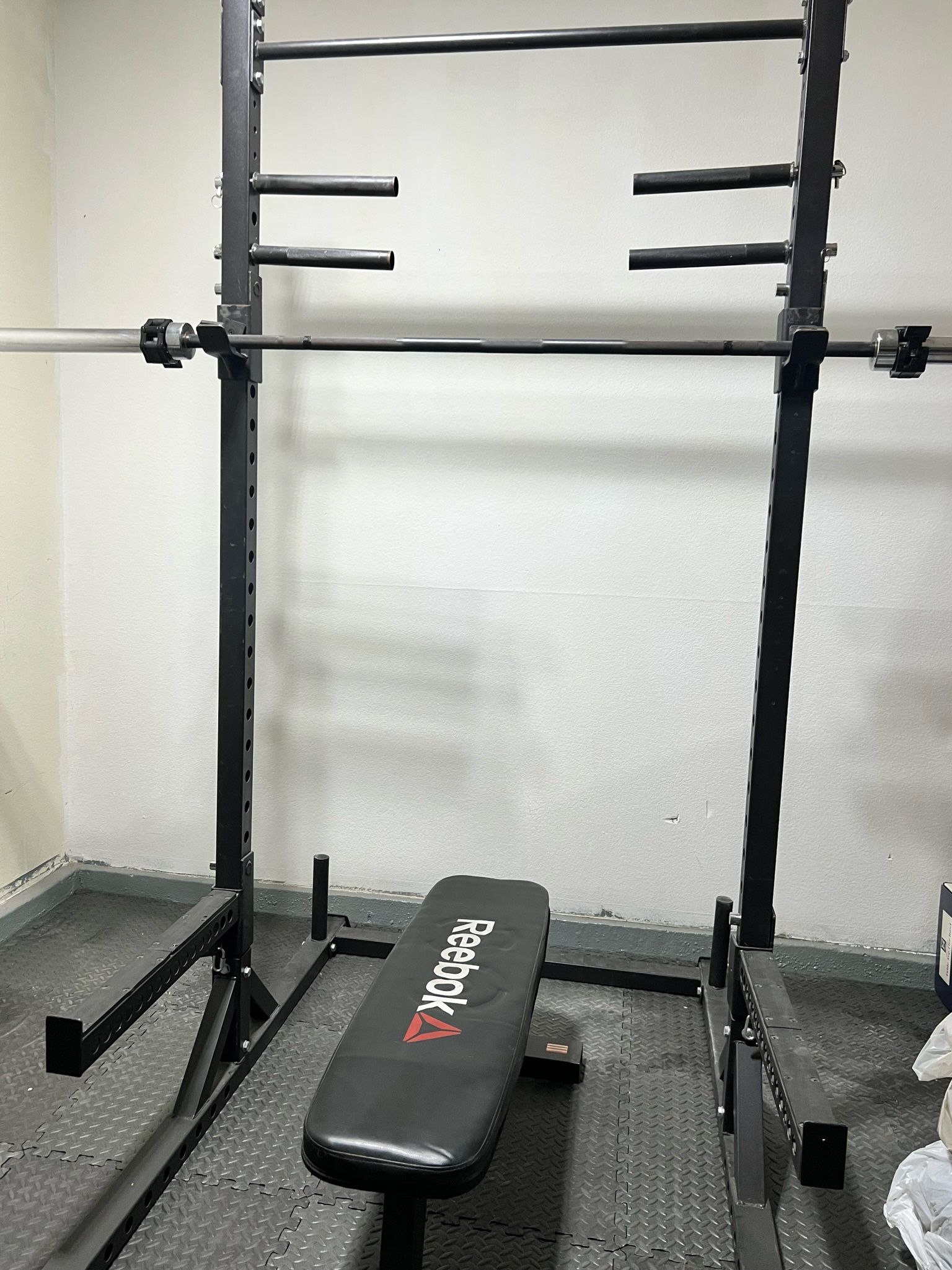 American Barbell Weight Set With Squat Rack