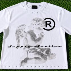 Supply Tee White Graphic Tee (Men’s Small or Medium)