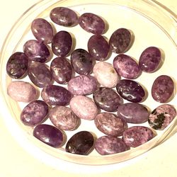 30 14mm Charoite Oval Beads