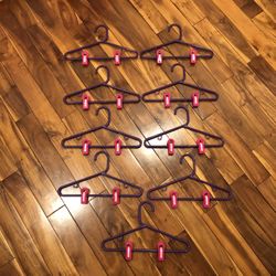 Little Girl Pink Clothing Hangers 