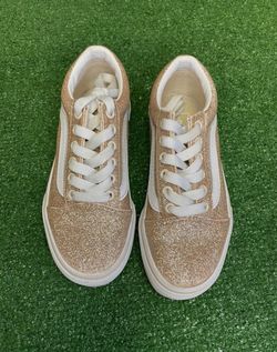 Vans Gold Glitter Old Skool Sneakers - Women’s 6 / Men’s 4.5