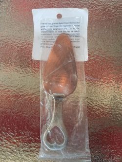 Pewter handle mini cake server