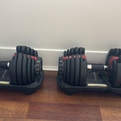Bowflex SelectTech Adjustable Dumbbells (Pair) – 5–52.5 lbs 