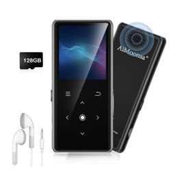 128GB MP3 Player with Bluetooth 5.2, AiMoonsa Music Player