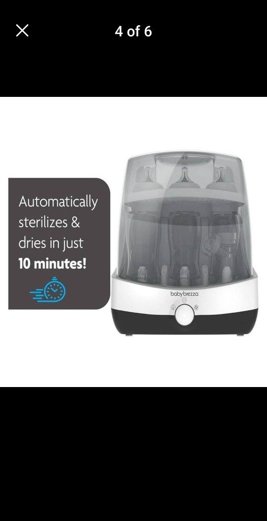 Baby Brezza 10 Minute Baby Bottle Sterilizer Dryer Superfast
