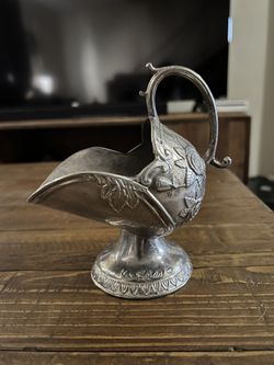 Vintage Silver Plated Sugar Scuttle