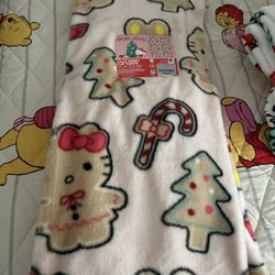 Hello Kitty Gingerbread Blanket 