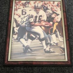 Vintage George Blanda Autographed Photo Raiders!
