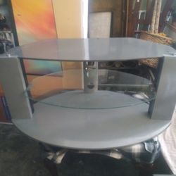 Glass And Metal Tv Stand 40 Wide 20 Height 18 Deep