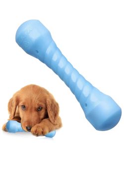 AIZARA Durable Dog Chew Toys, Puppy Chew Toys Tough Rubber Dog Chew Bones Toys for Large Small Dogs, Indestructible Dog Toys for Aggressive Chewers