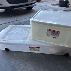 Storage Bins Set – Under Bed + Stackable Drawer