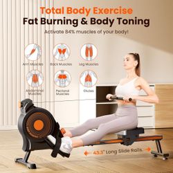 YGZ Magnetic/Water Rowing Machine with Upgrade 16 Resistance Levels