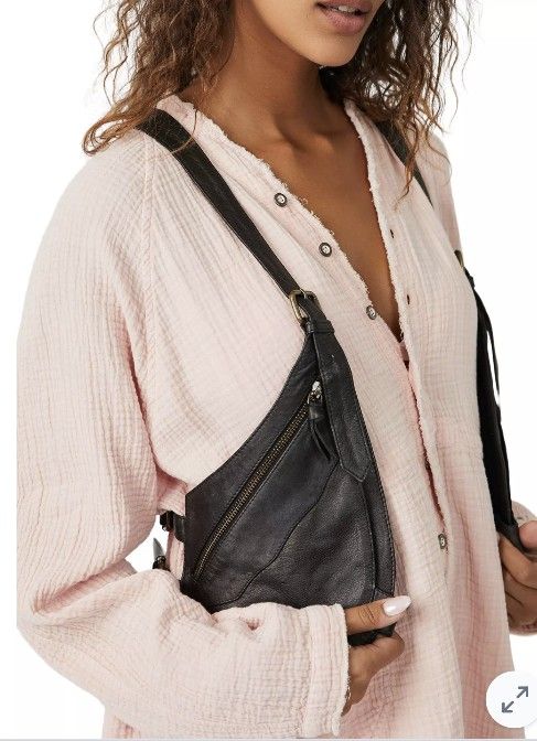 Free People Atlas Leather Harness Bag