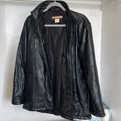 Back leather jacket size L