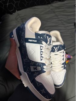 Blue lvs shoes