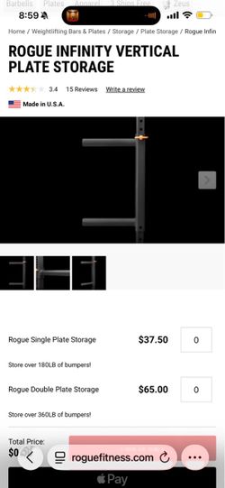 Rogue double plate storage