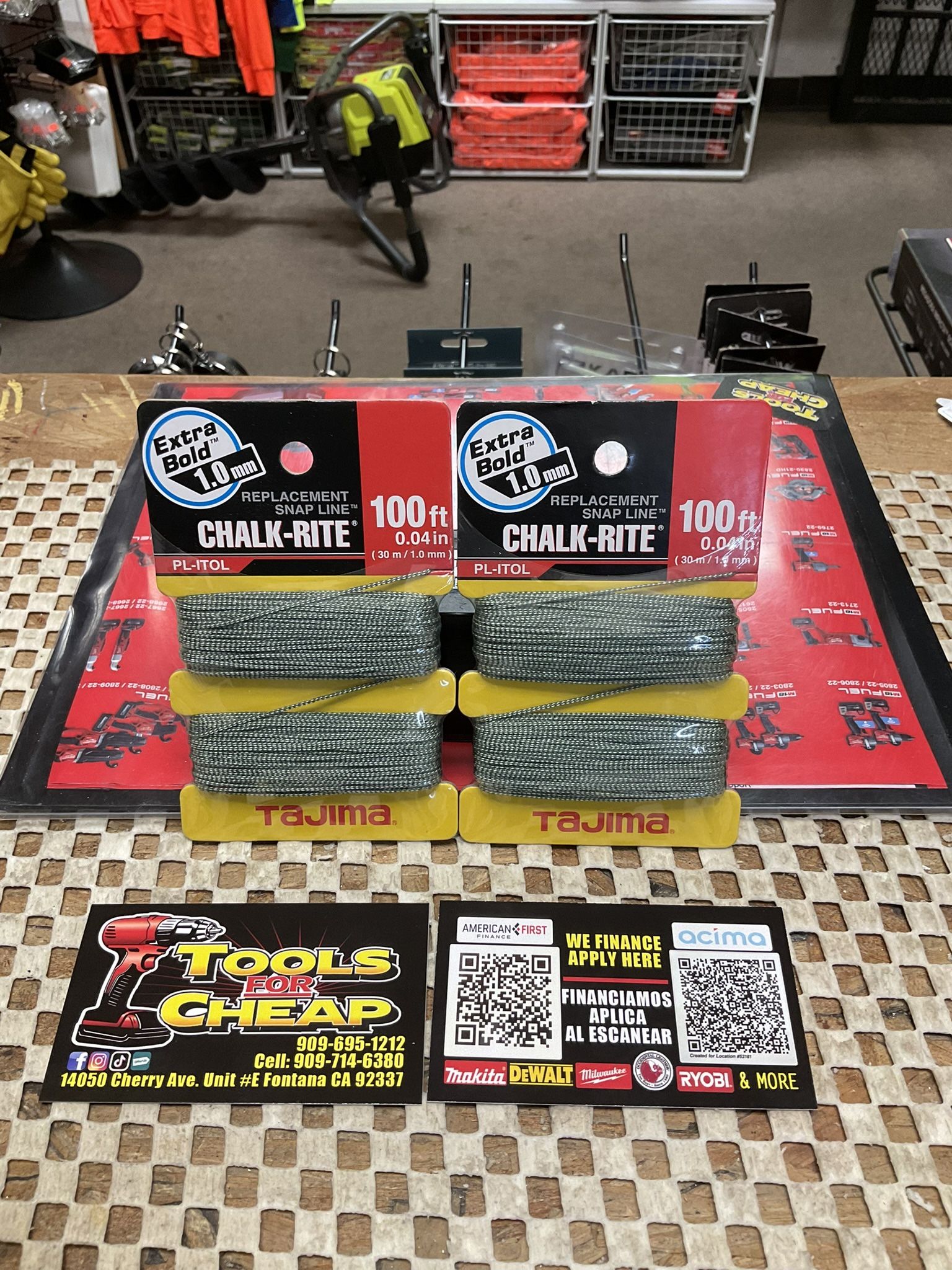 TAJIMA Chalk- Rite Extra Bold Replacement Snap Line $9 EACH