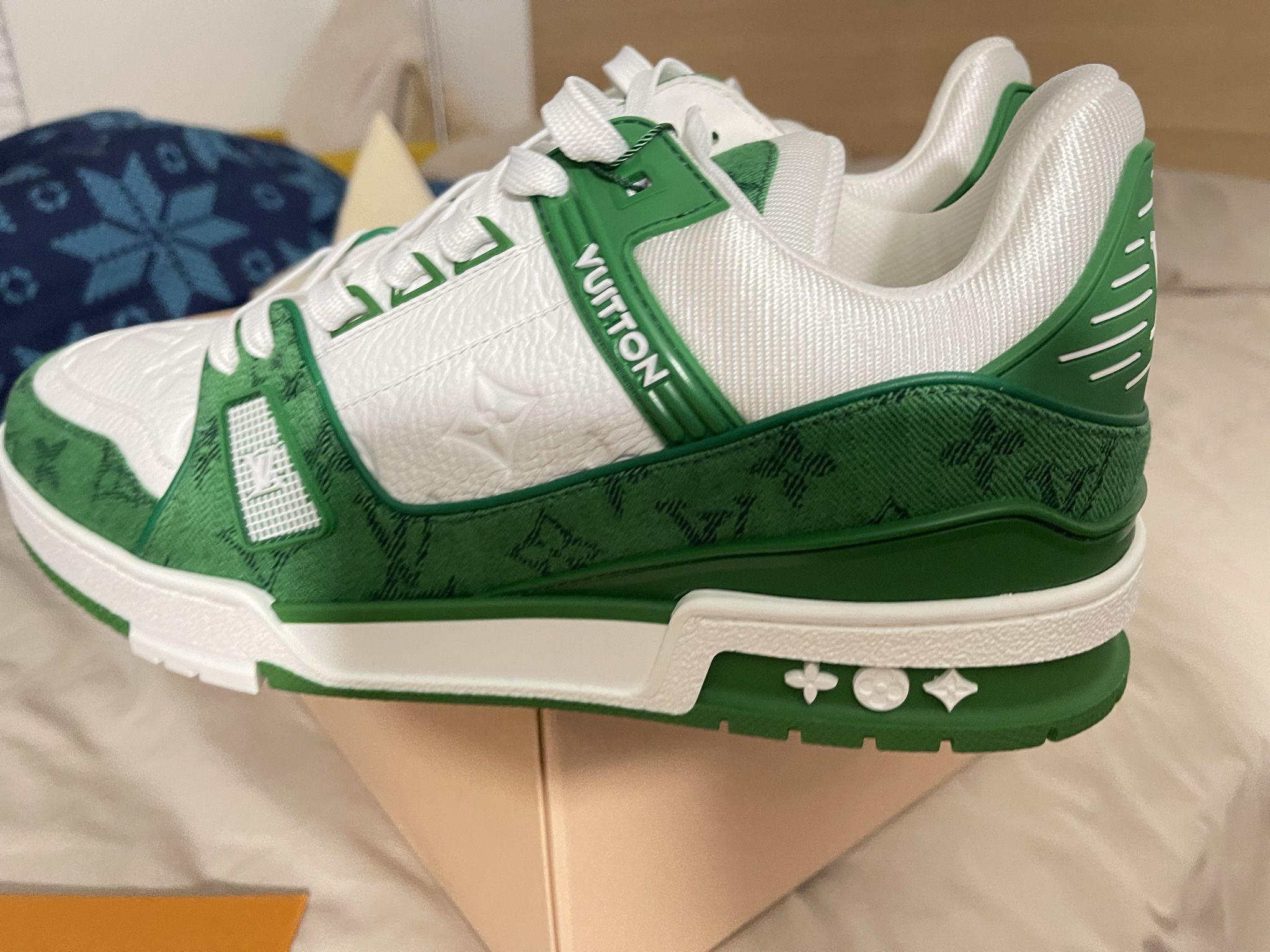 Louis Vuitton LV Trainer Green Size:lv8 us9 for Sale in Weehawken