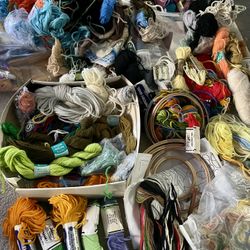 HUGE Embroidery Yarn Lot – Craft Supplies – Needlepoint – Knitting