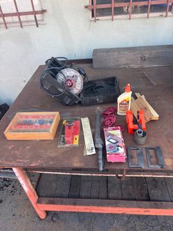 Craftsman router and router bits and other door tools
