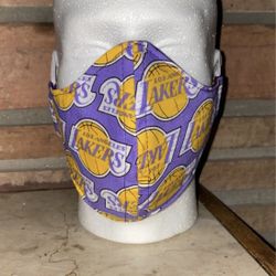 NBA Los Angeles Lakers Face Mask With Filter 😷 Adult Size ‼️ 1 LEFT