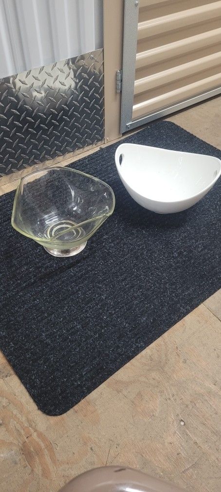 2 Fancy Vintage Serving Bowls