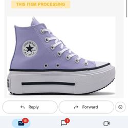 Purple Converse Platform (double Stack) 