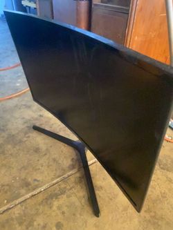 Ultra thin curved Samsung  monitor screen