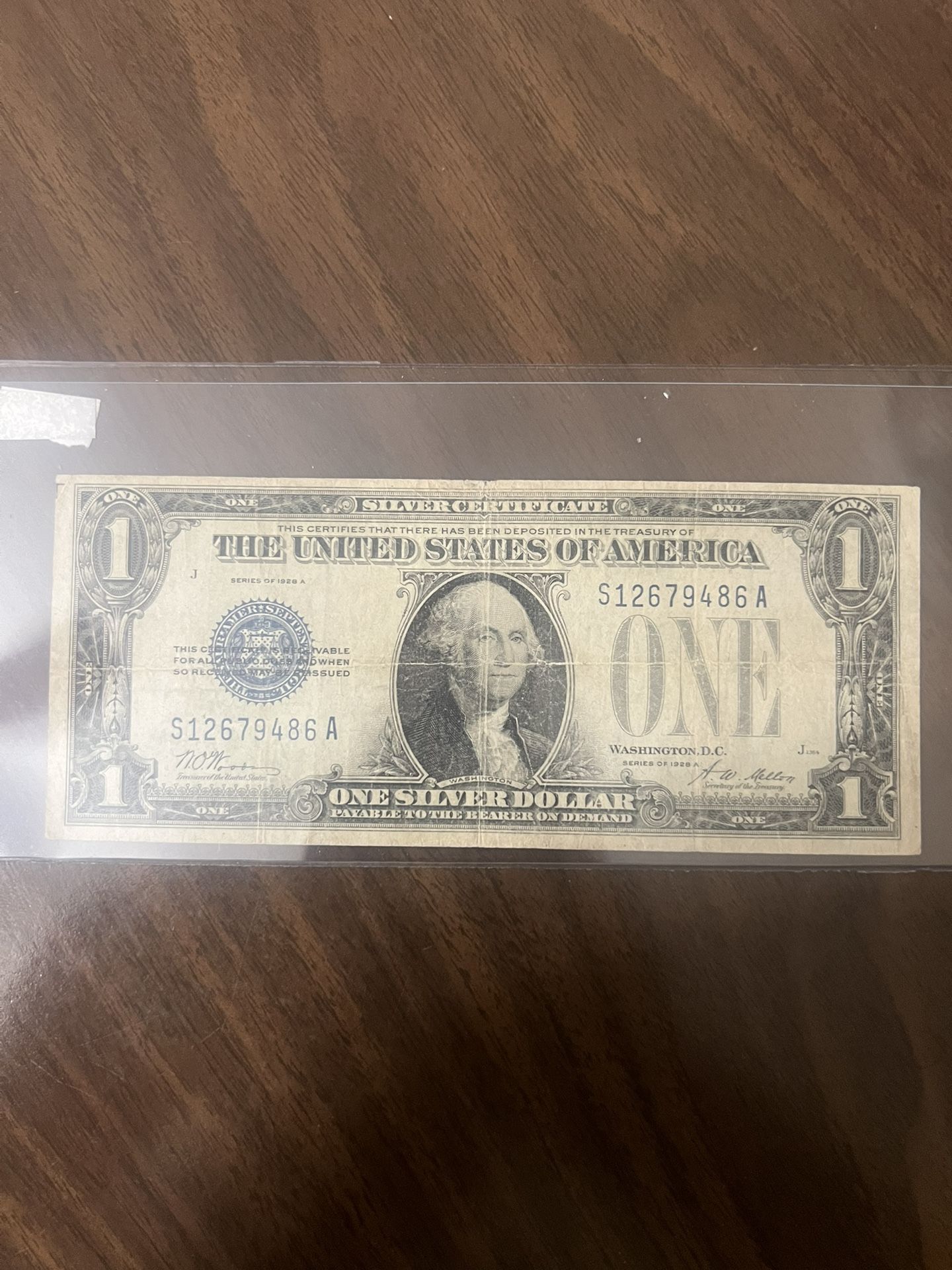 1928-A 1 Dollar Funny Back Silver