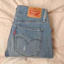 Levi's 711 skinny jeans light wash blue (size 26)