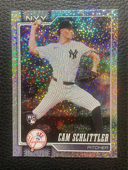 2026 Cam Schlittler Topps “Confetti” Parallel Rookie Card #111. New York Yankees