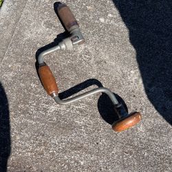 Antique Hand Drills With Drill Bit’s 