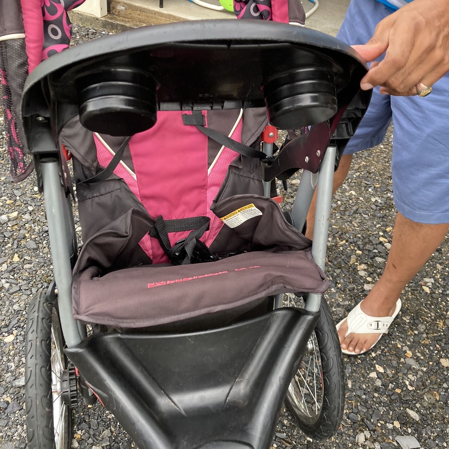 double sport stroller Baby Trend Expedition EX Jogger pro-accessories The seat can be Various Rod Wraps Colour:TNF Black/Pompeian Red