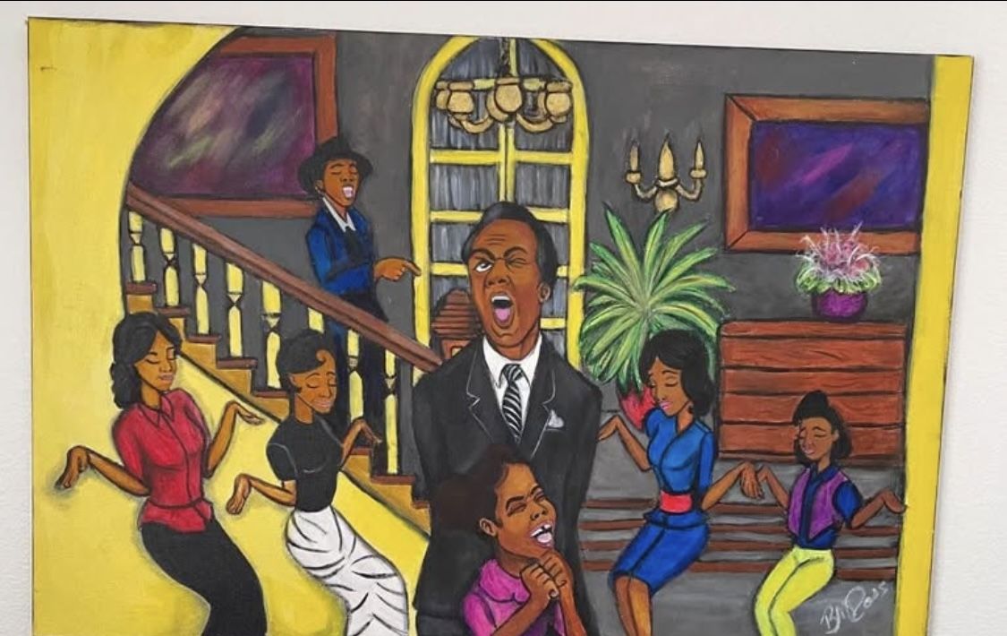 the cosby show original painting 3ft x2ft
