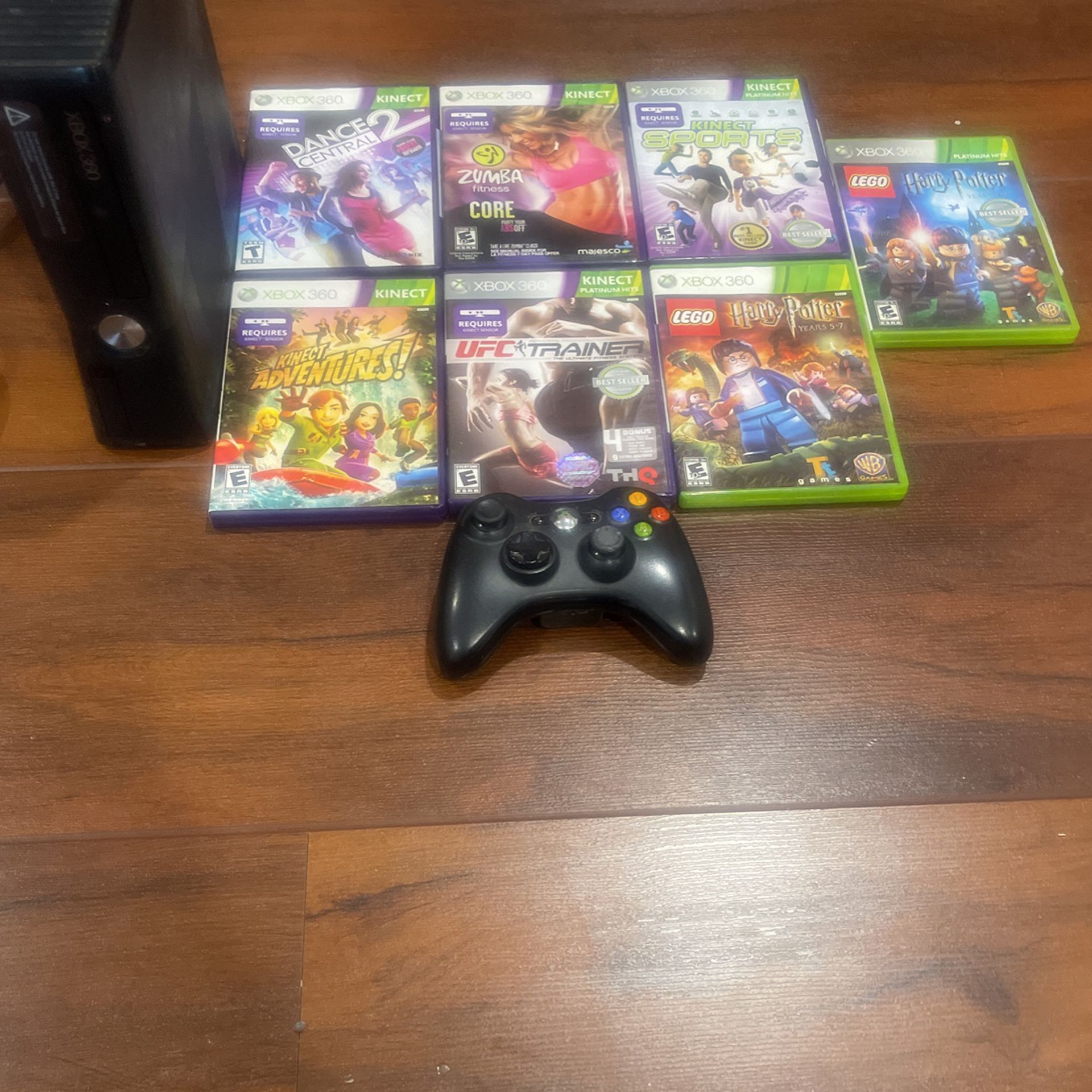 Xbox 360 And Games Bundle 