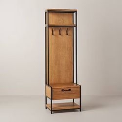 NEW Modular Entryway Storage Cabinet with Hooks – Aged Oak by Hearth & Hand (Target Exclusive)
